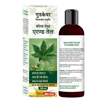 Goodcare Pure Cold Pressed Castor Oil 200 ml - Hair Oils