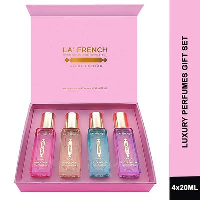 La French Euphoria, Mood Swing, Happiness, Invoke Luxury Perfume Gift Set for Him & Her 4X20 Ml 4's - Perfumes (Edt/Edp)