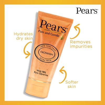 Pears Pure And Gentle Daily Cleansing Facewash 150 gm - Face Moisturizers