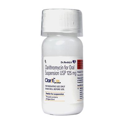 CLARIT 125mg Dry Syrup 30ml - Bacterial Infections-Mac