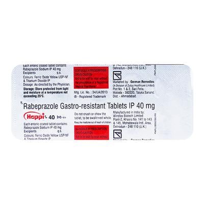 Happi 40mg Tablet 10'S - Ulcer/Reflux/Flatulence-Aaa