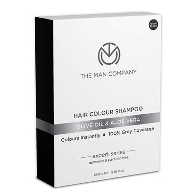 The Man Company Hair Colour Dye Shampoo Black (4 X 60ml) 1's - Crème