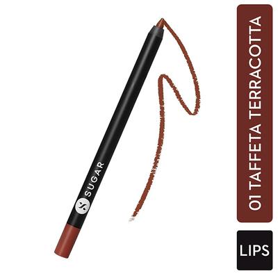 SUGAR Cosmetics Lipping On The Edge Lip Liner - 01 Taffeta Terracotta 1.2 gm - Lipsticks