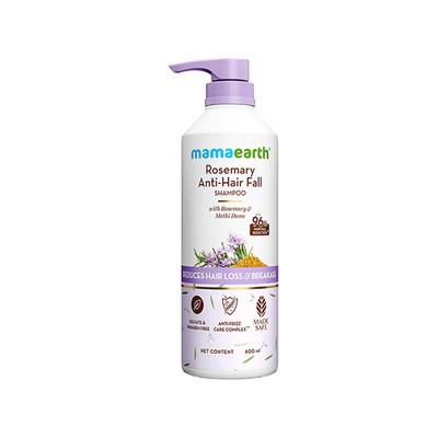 Mamaearth Rosemary Anti-Hair Fall Shampoo with Rosemary, Methi Dana for Reducing Hair Loss and Breakage 600 ml - Shampoos
