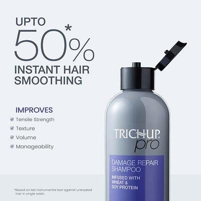 Trichup Pro Damage Repair Shampoo for Dry Frizzy Hair, Dual Action Rebonding and Smoothing 300 ml - Shampoos