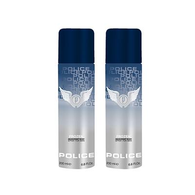 Police Frozen Deodorant Spray 200ml + 200ml 2's - Men Deodorants/Roll-Ons