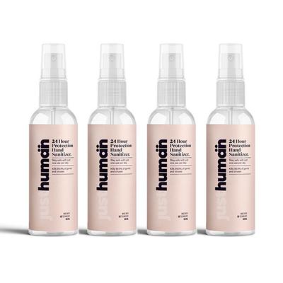 Just Human 24 Hour Protection Hand Sanitizer (Pack of 4 x 100 ml) - Hand Sanitizer