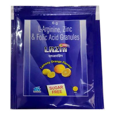 LRZIN SUGAR FREE LEMONY ORANGE FLAVOUR Granules 6gm - Supplements-Vam