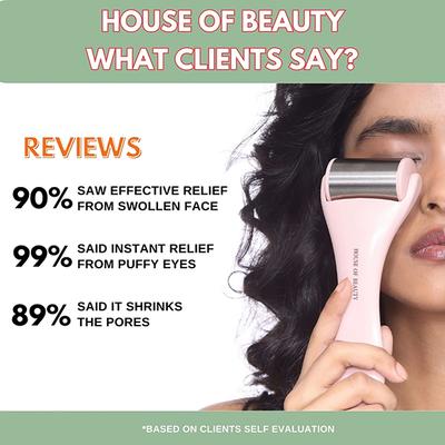 House of Beauty Steel Ice Roller-Puffy Eyes, Redness, Pimples,Digital Eyes Stress Reduction 1's - Massagers