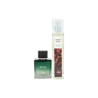 Ajmal Prose EDP & Vibrant Ether EDT Pack of 2 350 ml - Perfumes (Edt/Edp)