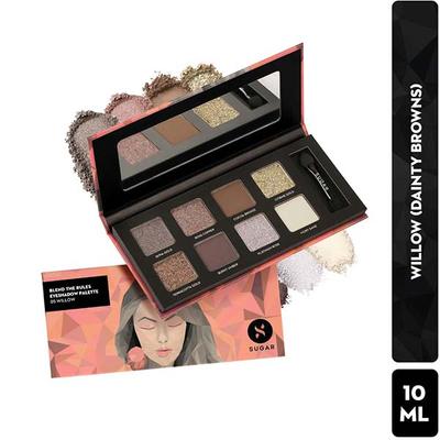 Sugar Cosmetics Blend The Rules Eyeshadow Palette - 05 Willow (Cool Toned Smokey Brown) 10.4 gm - Eye Shadow Palettes