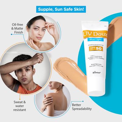UV Doux Blue Light SPF 50 PA+++ Anhydrous Sunscreen Gel 30 g - Face Sunscreen