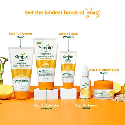 Simple Protect N Glow Vitamin C Glow Facial Wash 100 ml - Face Wash & Cleansers