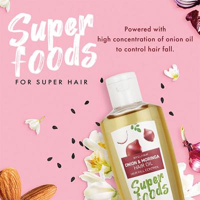 MyGlamm Superfoods Onion & Moringa-Hair Oil 100 ml - Hair Oils