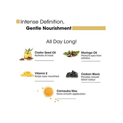 TAC Beautif-Eye Black Kajal Pencil - Smudge & Waterproof - Matte Finish 0.35 gm - Kajal & Kohls