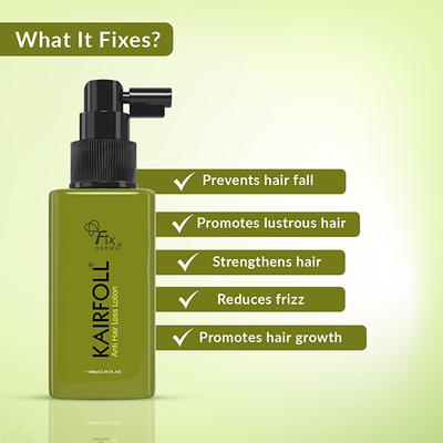 Fixderma Kairfoll Anti Hair Loss Lotion 100 ml - Hair Lotions & Tonics