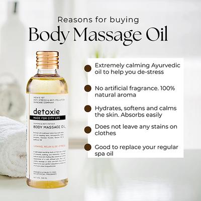 Detoxie Calming and Anti-Fatigue Body Massage Oil 50 ml - Massage Oils