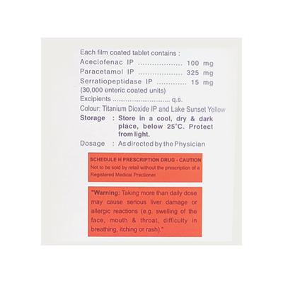 Vetory SP Tablet 10'S - Pain relief-Nsa