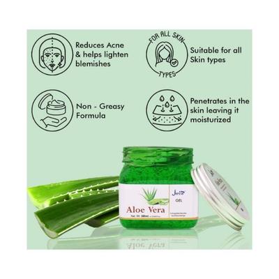 Jeva Aloevera Gel for Young Radiant Skin and Hair 380 ml - Face Gels