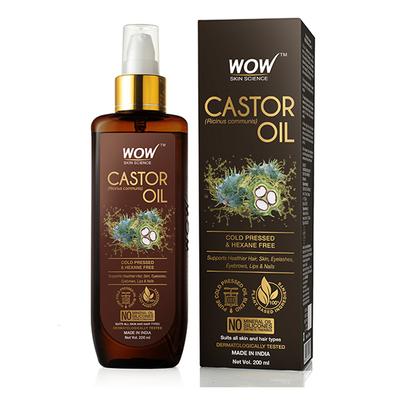 Wow Life Science Castor Oil 200 ml - Hair Oils