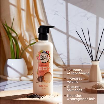 Buds & Berries Rice Water and Chia Seeds Shampoos 300 ml - Shampoos