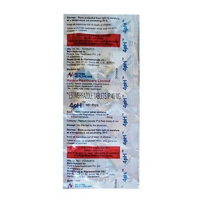 4PH 40mg Tablet 10's - Ulcer/Reflux/Flatulence-Aaa