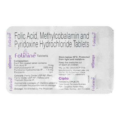 Folinine Tablet 15'S - Supplements-Vam