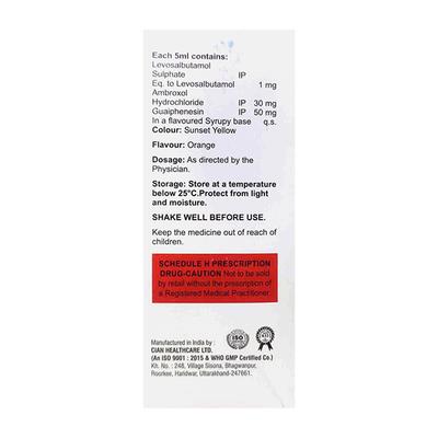 XTOS L SUGAR FREE Syrup 100ml - Cough And Cold-Cou