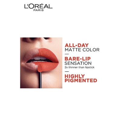 L'Oreal Paris Rouge Signature Matte Liquid Lipstick 150, Dominate 7 ml - Lipsticks