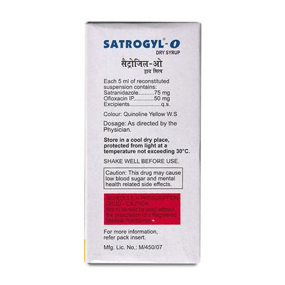 SATROGYL O Dry Syrup 60ml - Amoebiasis-Ant