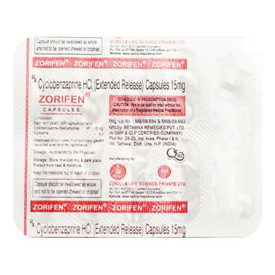ZORIFEN Capsule 10's - Muscle Cramps/Spasticity-Mus
