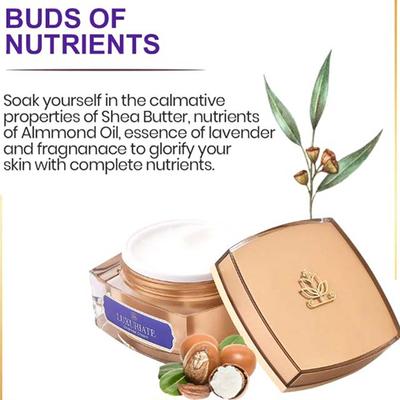 Luxuriate Natural Lavender Moisturizer Cream with Shea Kokum Butter 50 gm - Skin-Treatment