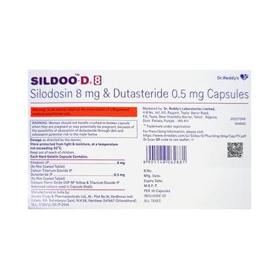 SILDOO D + 8 Capsule 10's - Bladder And Prostate Disorders-Dru
