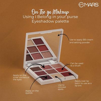 MARS I Belong in your Purse Eyeshadow Palette - Smoke It Up 9 gm - Eye Shadow Palettes