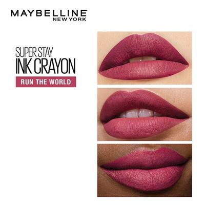 Maybelline New York Super Stay Ink Crayon Lipstick x Pinks Edition, 80 Run The World 1's - Lipsticks