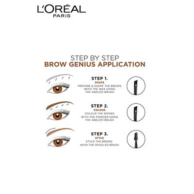 L'Oreal Paris Brow Artist Genius Kit, Medium To Dark 3.5 Gm - Eyebrow Pencils & Enhancers