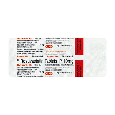 ROSWA 10 Tablet 10's - High Cholesterol-Dys