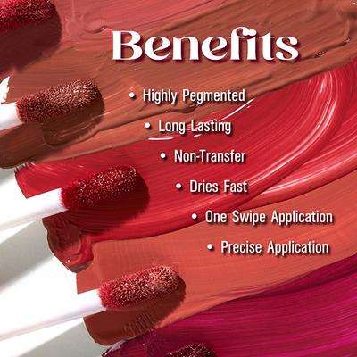 Matt Look Matte Stain Non Transfer Long Lasting Liquid Lipstick for Hydrated - Dreamy Red 6 gm - Liquid Lipsticks