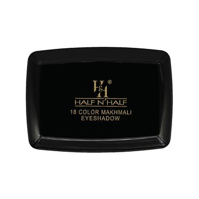 Half N Half 18 Colors Makhmali Eyeshadow With Brush In Makeup Palette Highly Pigmented Long Lasting Waterproof Smooth Blendable Colors - Multicolor-04 12.8 gm - Face Palettes