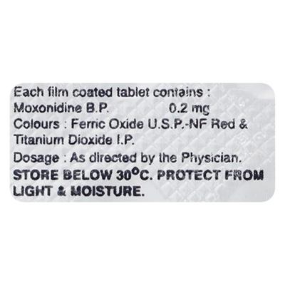 Moxcent 0.2mg Tablet 10'S - Hypertension-Cen