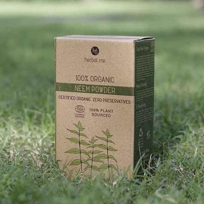 HM Herbal Me 100% Organic Neem Powder 120gm - Powder