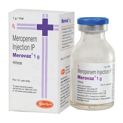 MEROVAZ 1gm Injection 1's - Bacterial Infections-OBL