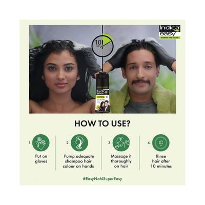 Indica DIY Shampoo Hair Color Natural Black 1 Pet 80 ml - Shampoos