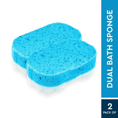 GUBB Dual Massage Bath Sponge - Blue 50 gm - Sponges & Applicators