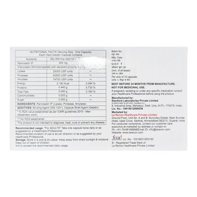 Pancrehenz 25000 Capsule 10'S - Digestion-Dig