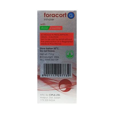FORACORT G with Dose Counter 120MD Inhaler 7.2g - Asthma/COPD-Ast