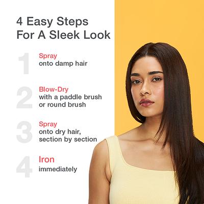 Schwarzkopf Professional OSiS+ Flatliner Heat protection Spray for Daily Styling, Heat Protection Upto 230 Deg C for Anti-Frizzy Hair, Non sticky and Humidity Protection 200 ml - Hair Sprays & Mists