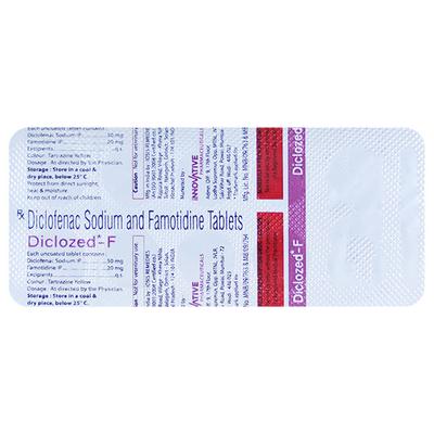 DICLOZED F Tablet 10's - Pain relief-Nsa