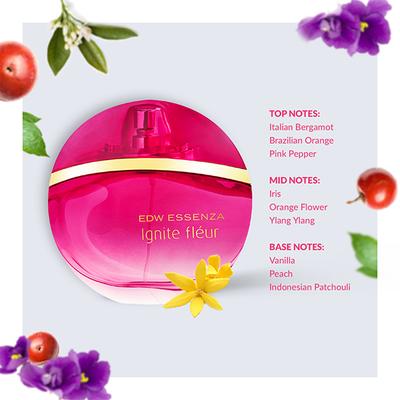EDW Essenza Ignite Fleur Eau De Toilette For Women 60 ml - Women Perfumes (Edt/Edp)