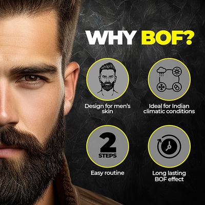 Beardo CB BOF Skin Pro Kit, Ultraglow Face Wash 100ml Face Cream 60gm Vitamin C Toning Serum 30ml For Men 1's - Face Moisturizers